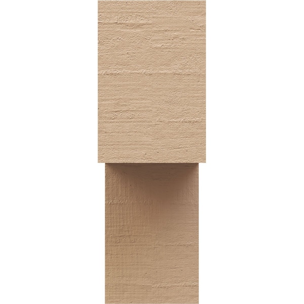 3in. W X 6in. D X 9in. H Series 2 Chapel Hill Rough Cedar Woodgrain TimberThane Corbel, Primed Tan